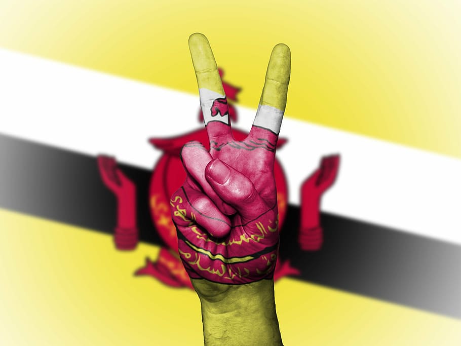 brunei, flag, peace, background, banner, colors, country, ensign HD wallpaper