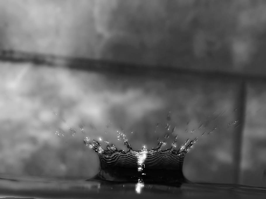 water, drops, crown, ripple, water drop, environment, falling HD wallpaper
