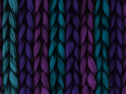 teal, violet and purple braided textiles, background, weave HD wallpaper