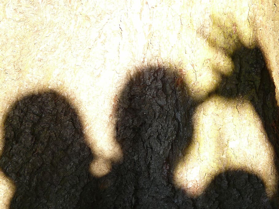 Shadow Play, Human, Wave, Hand, head, personal, light, silhouette HD wallpaper