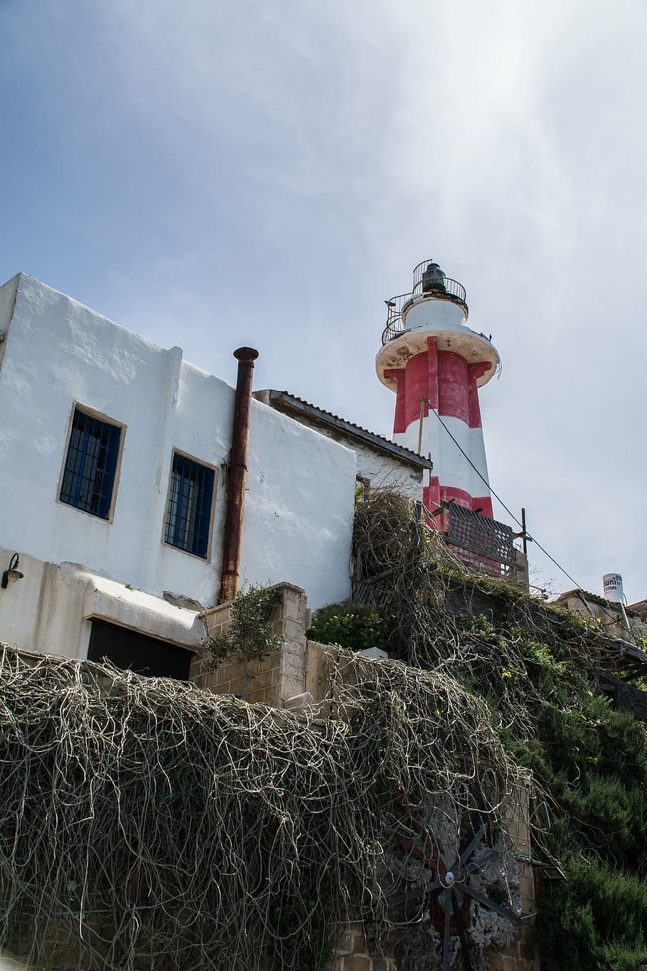 lighthouse, old, sea, coast, high, old lighthouse, illuminated signs HD wallpaper