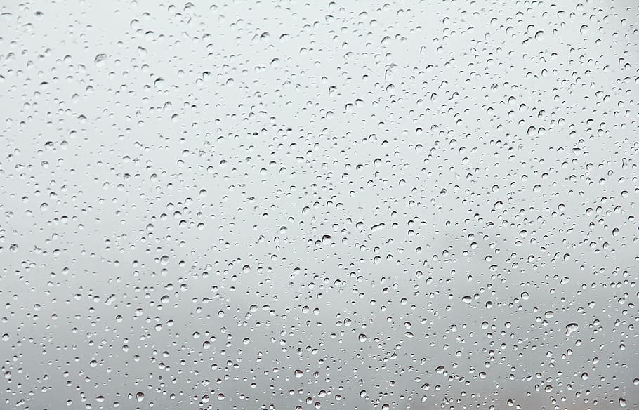 raindrops, rain, wet, droplets, grey, liquid, clean, fresh HD wallpaper