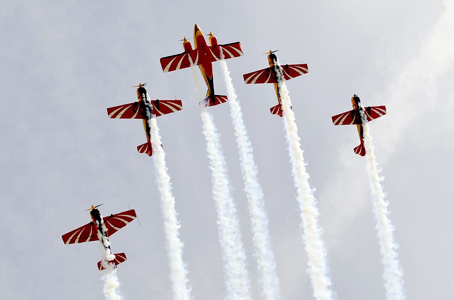 Aviation, Flight, sky, flying, airshow, air Force, air Vehicle HD wallpaper