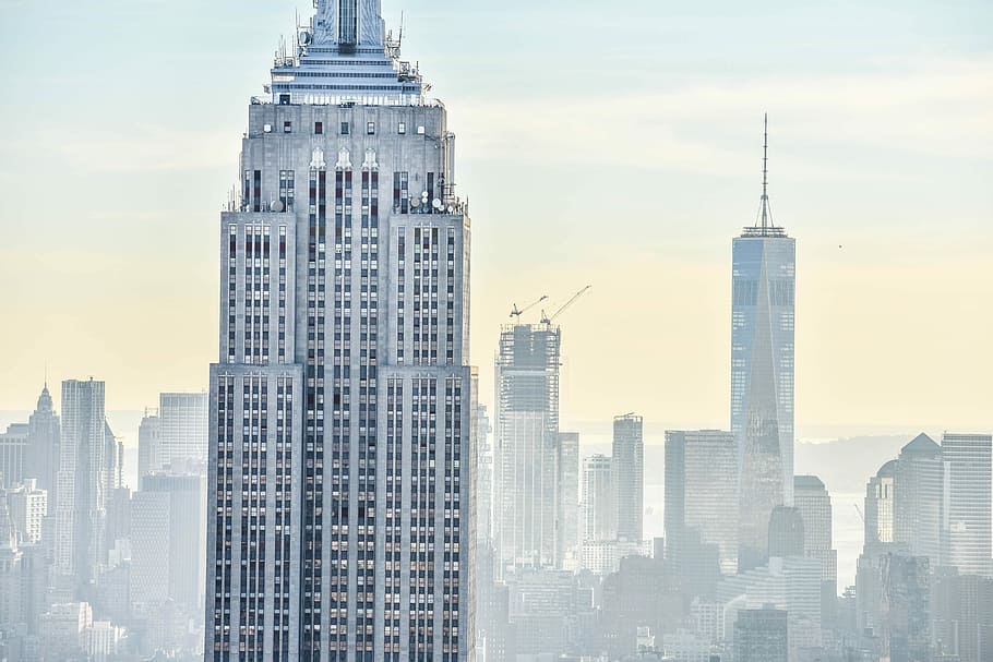 Empire State Building, New York, Empire State Building in USA HD wallpaper