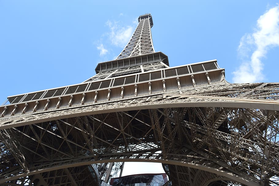 tower, eifel, paris, sky, architecture, built structure, travel destinations HD wallpaper