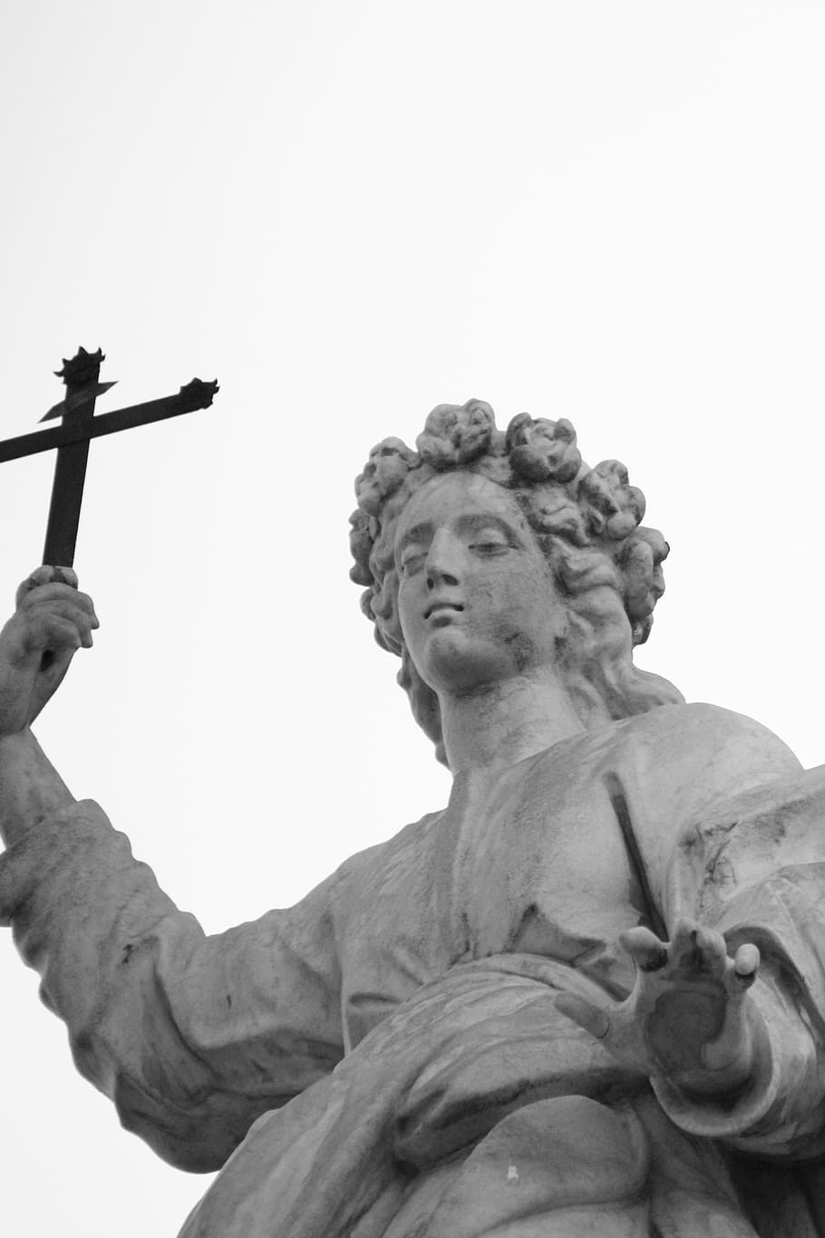 Sicily, Palermo, Statue, monument, sculpture, low angle view HD wallpaper