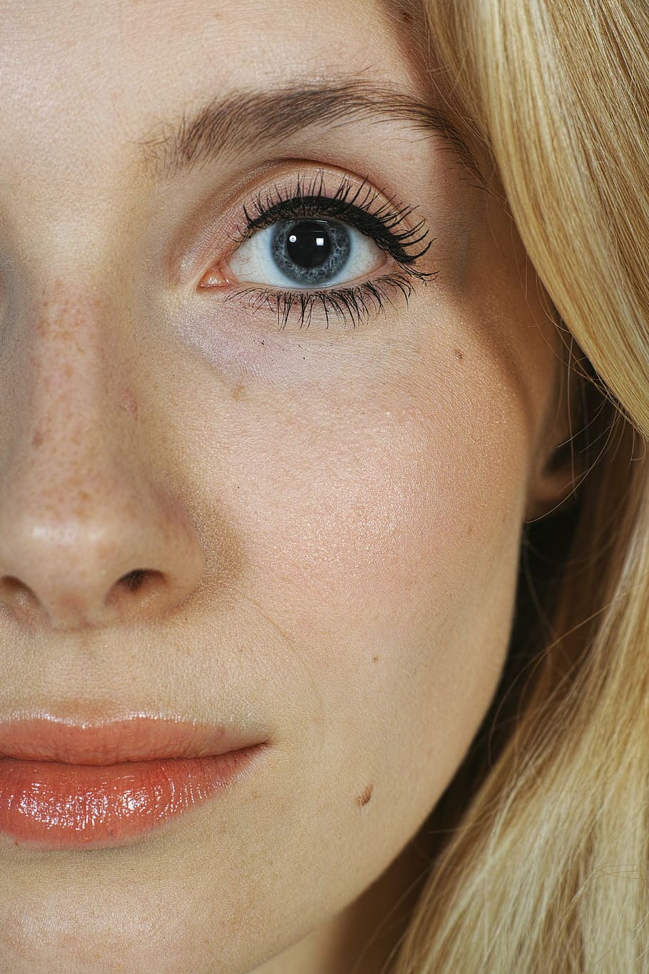 woman's face, eye, lip, nose, hair, beautiful, women's, eyes HD wallpaper