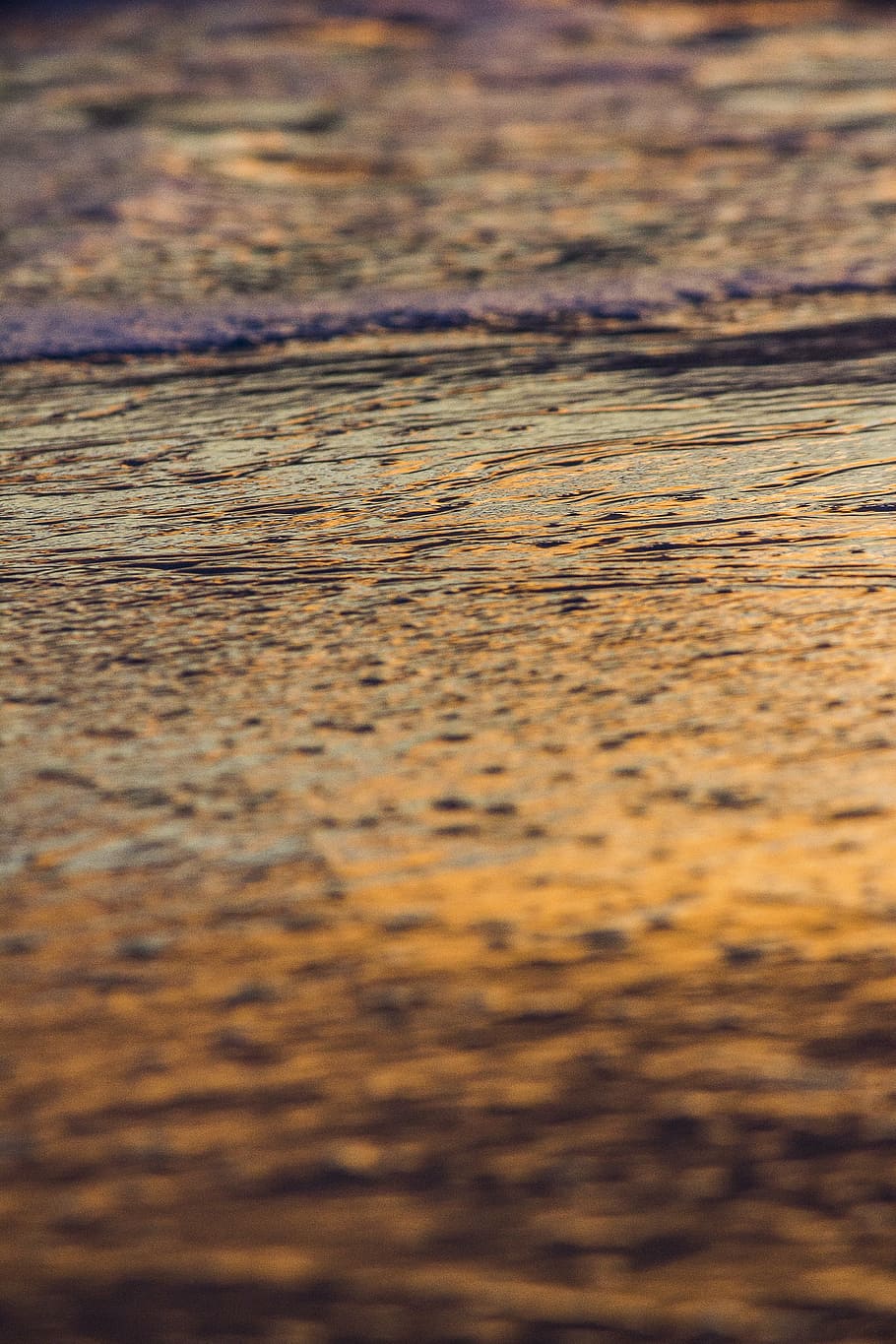 texture, water, sunset, sea, foam, nature, beach, backgrounds HD wallpaper