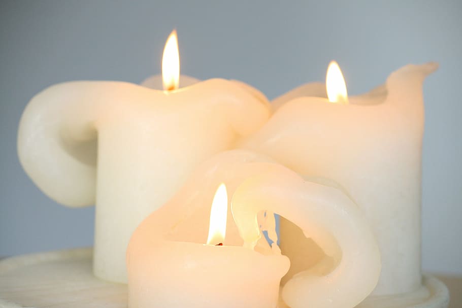 candle, candlelight, heat, burning, flame, fire, illuminated HD wallpaper