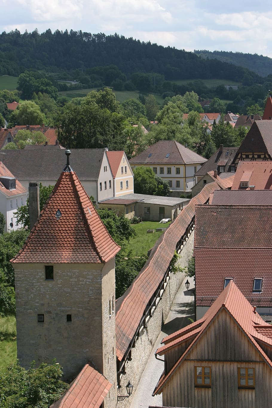 Middle Ages, City Wall, Berching, fortress, altmühltal nature park HD wallpaper