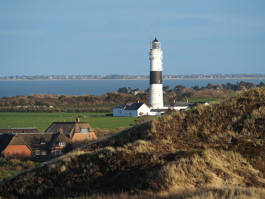lighthouse, sylt, northern friesland, island, architecture