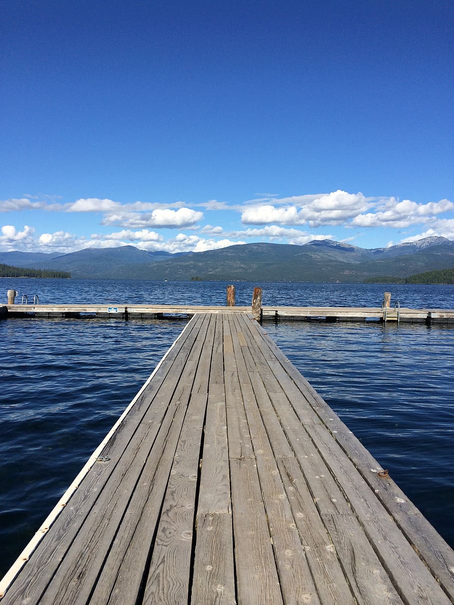 dock, summer, lake, landscape, travel, nature, sky, outdoor HD wallpaper