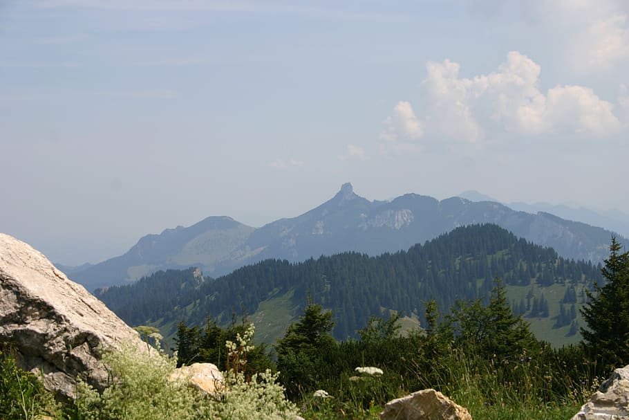 alpine, mountains, nature, high mountains, landscape, rock HD wallpaper