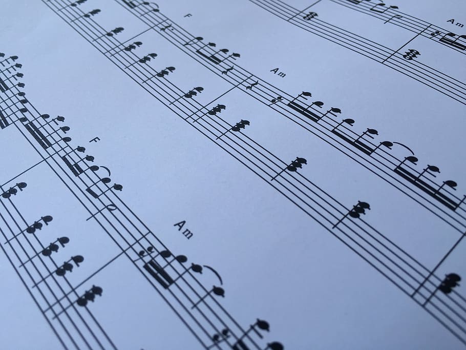 musical note, sheet music, notenblatt, clef, composition, staves, HD wallpaper