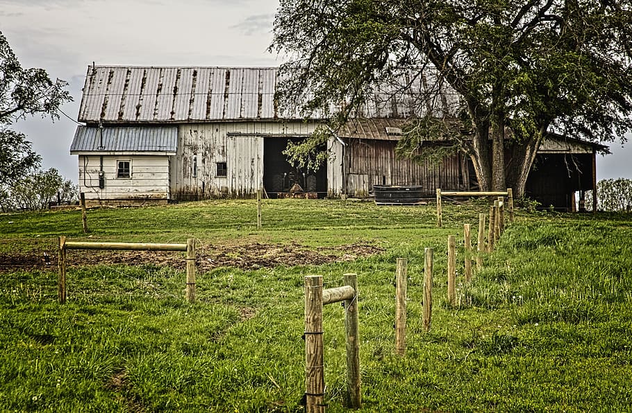 barn, rustic, barns, ohio, digital art, rural, scenic, country HD wallpaper