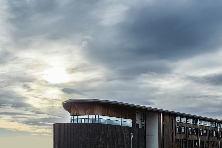 brown building during day time, sky, cloud - Sky, industry, built Structure HD wallpaper