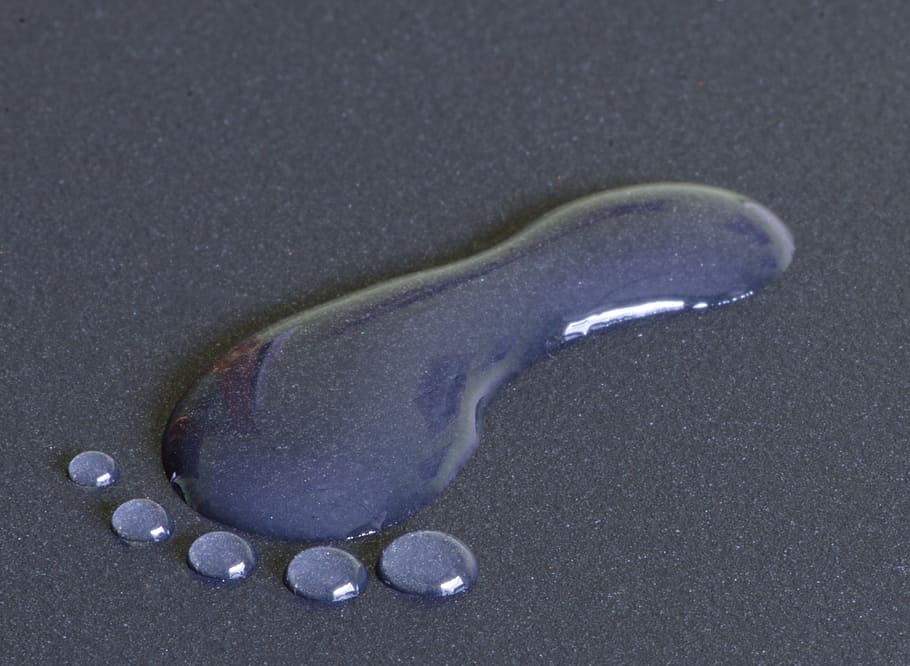 water drops on floor, foot, foot care, reflections, feet, blue HD wallpaper