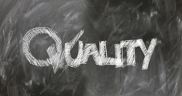 quality written on chalk board, font, check mark, hook, quality control HD wallpaper