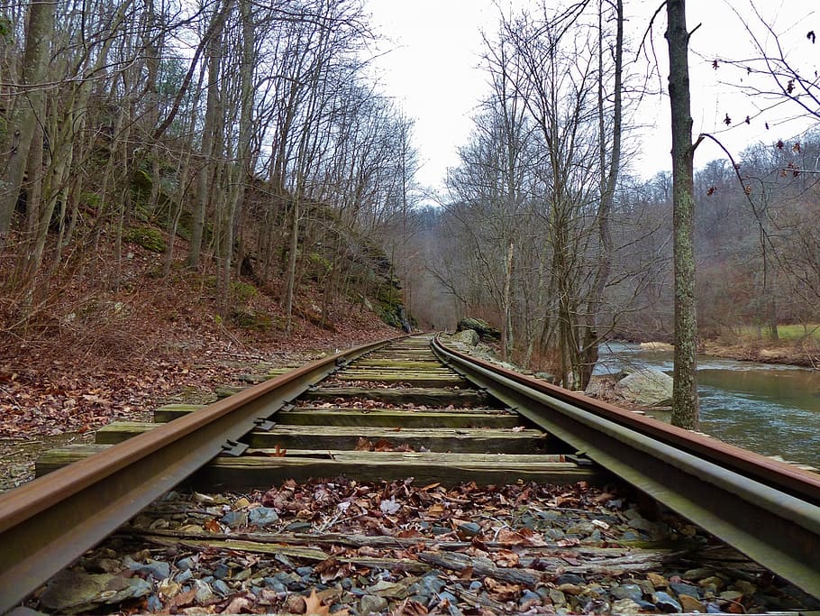 railroad, train, car, box, tracks, pennsylvania, muddy, creek HD wallpaper