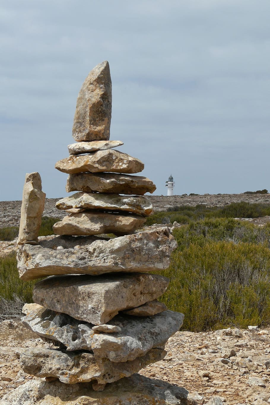 Stones, Tower, Stacked, Lighthouse, balance, stone tower, relaxation HD wallpaper