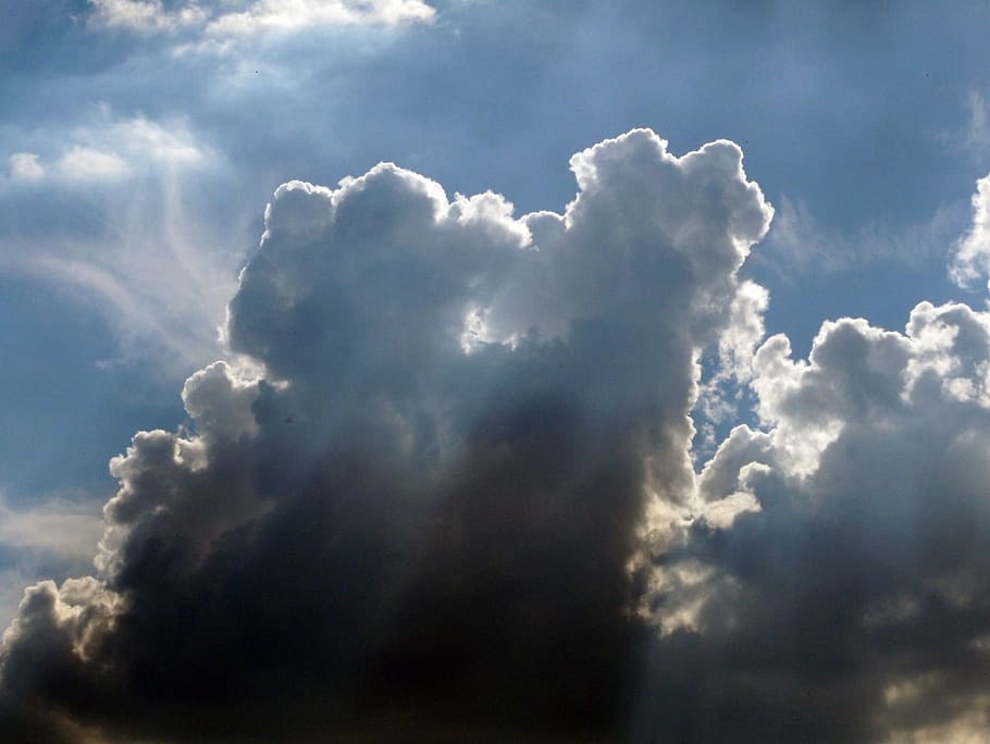 Clouds, Sun, Rays, Weather, sky, environment, cloudscape, meteorology HD wallpaper