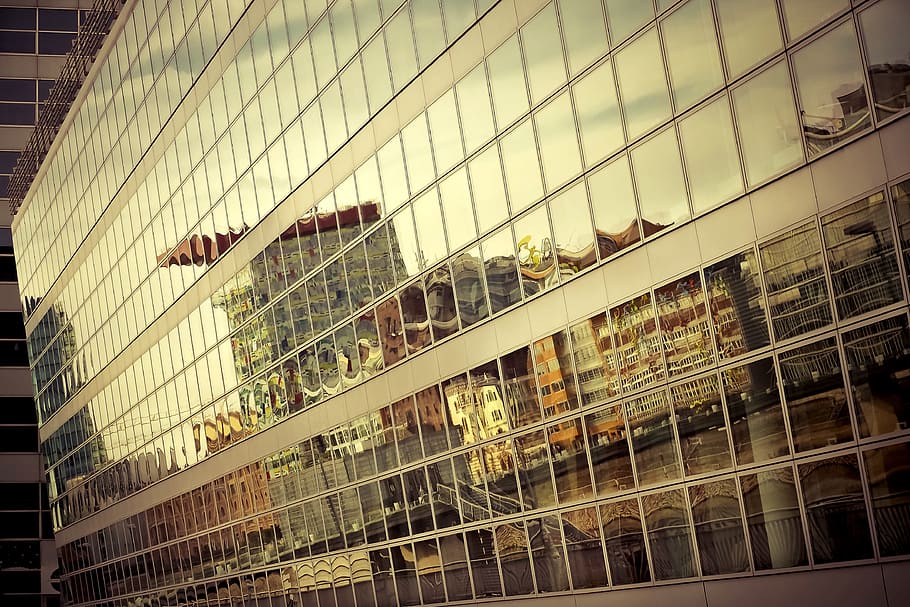 Architecture, Glass, Building, Modern, facade, window, mirroring HD wallpaper