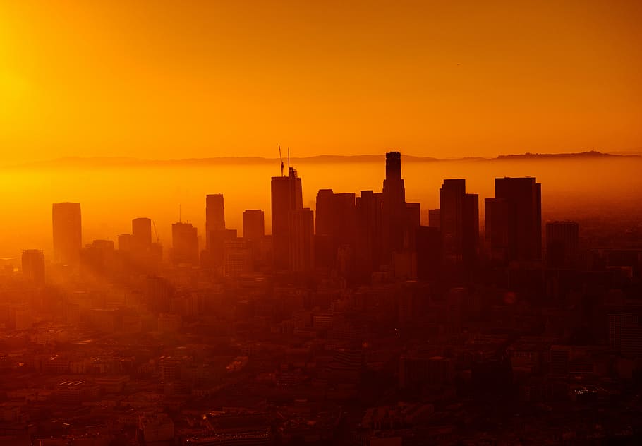 city buildings, aerial, photograph, cityscape, architecture HD wallpaper