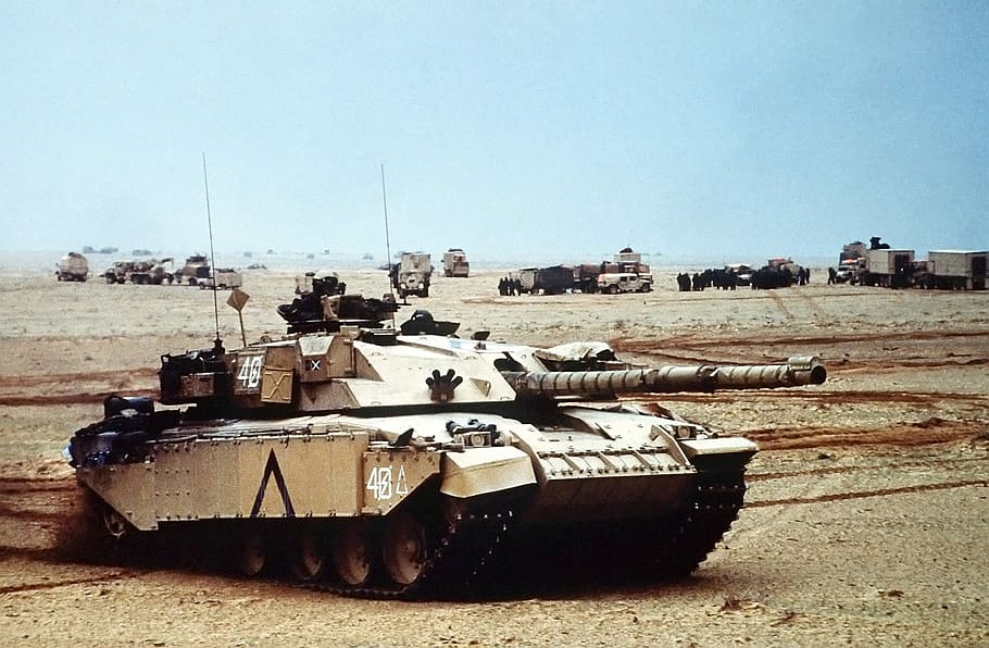 British Army Challenger 1 main battle tank During Desert Storm, HD wallpaper
