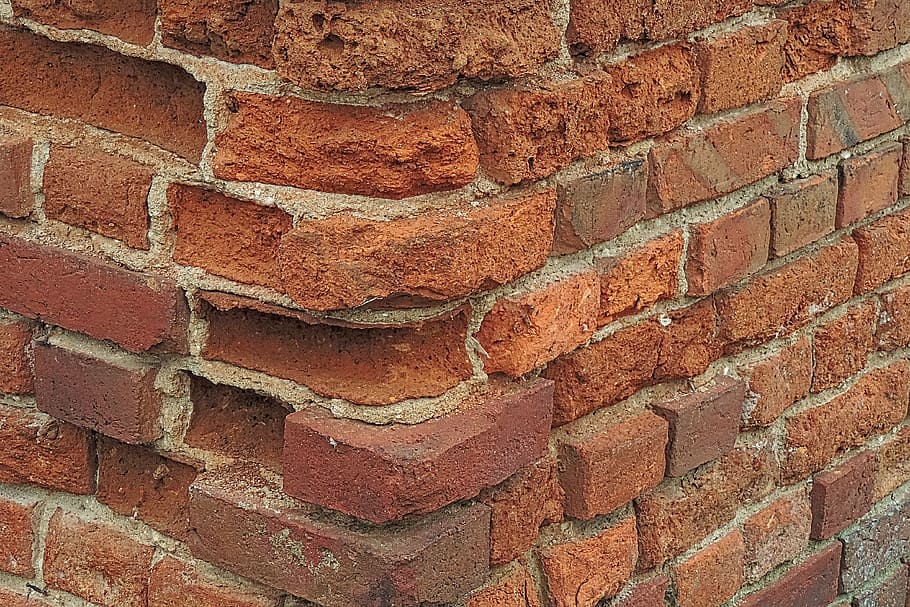 wall, old, bricks, break up, old brick wall, stone wall, masonry HD wallpaper