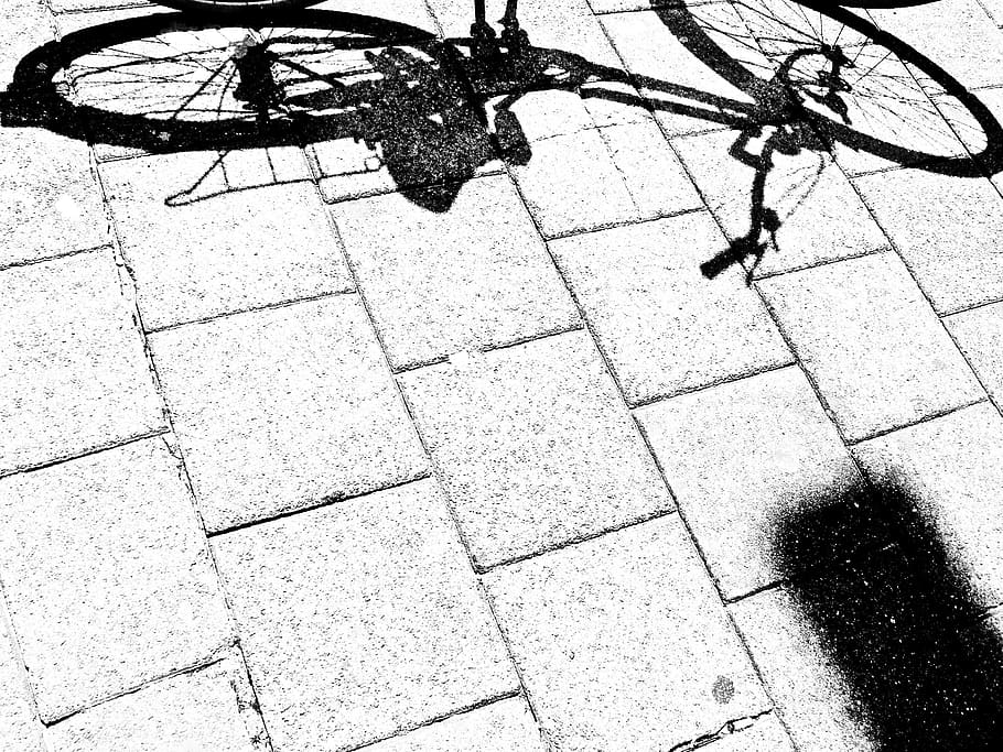 bike, bicycle, shadow, street, amsterdam, recreation, sport, HD wallpaper