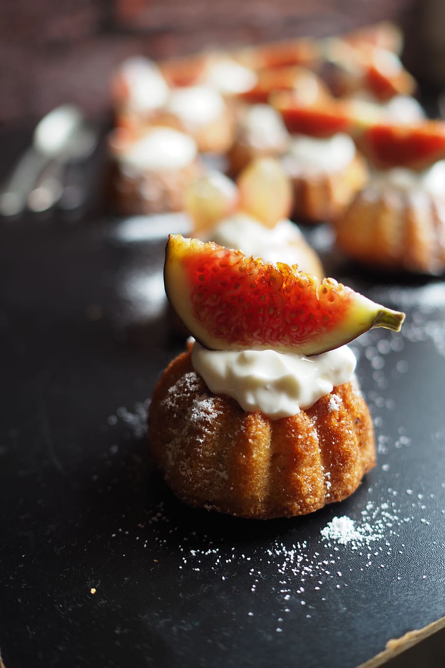 cake, fig, bake, bakery, cupcake, candy, food, food and drink HD wallpaper