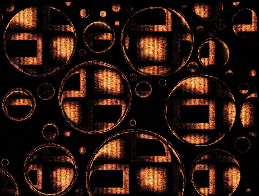 Circles, Bubbles, Brown, Design, background, symbol, modern HD wallpaper