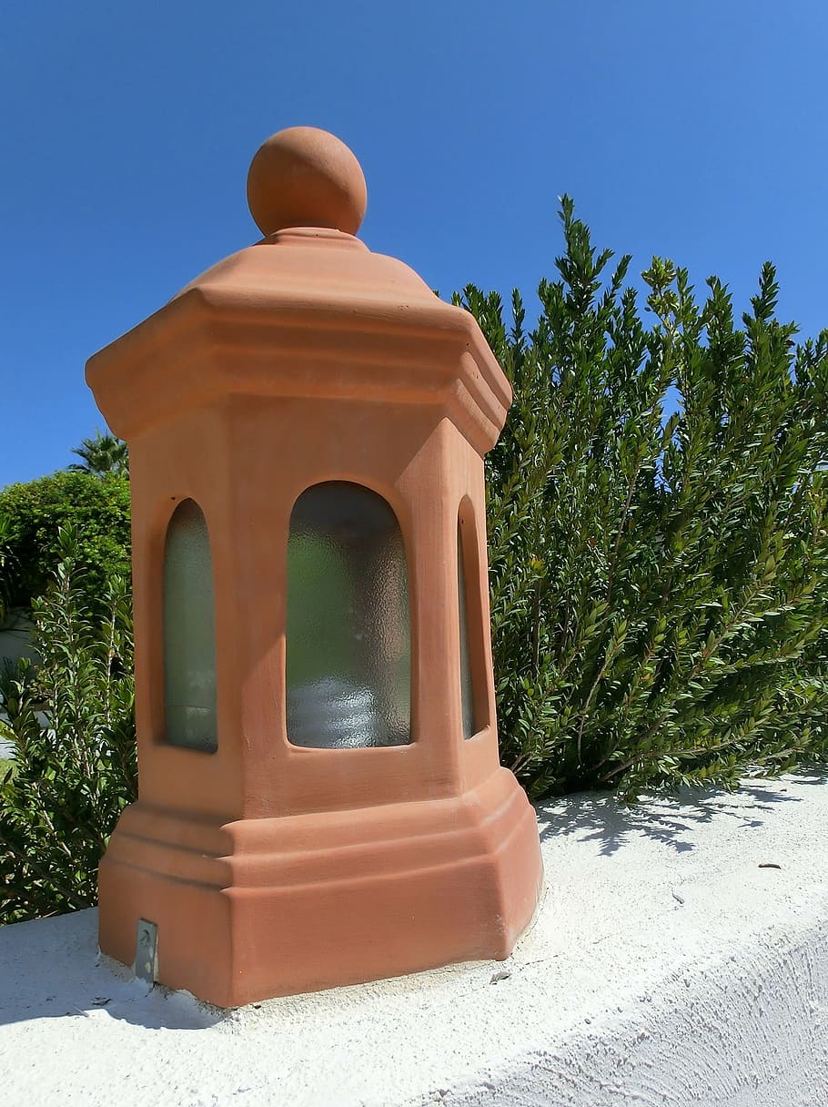 lantern, sound, spain, light, lighting, wall, summer, bush HD wallpaper
