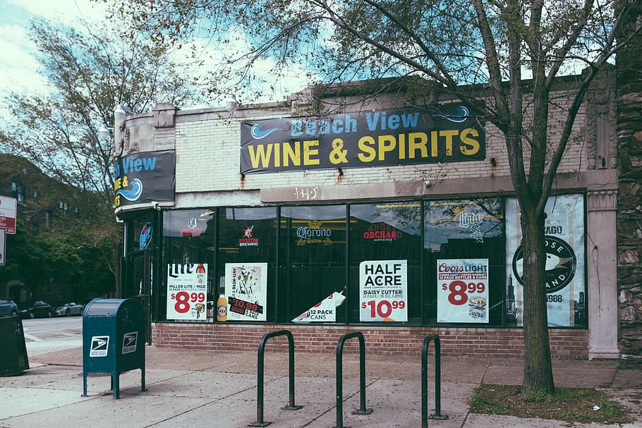 Wine & spirits store, other, sign, outdoors, text, communication HD wallpaper