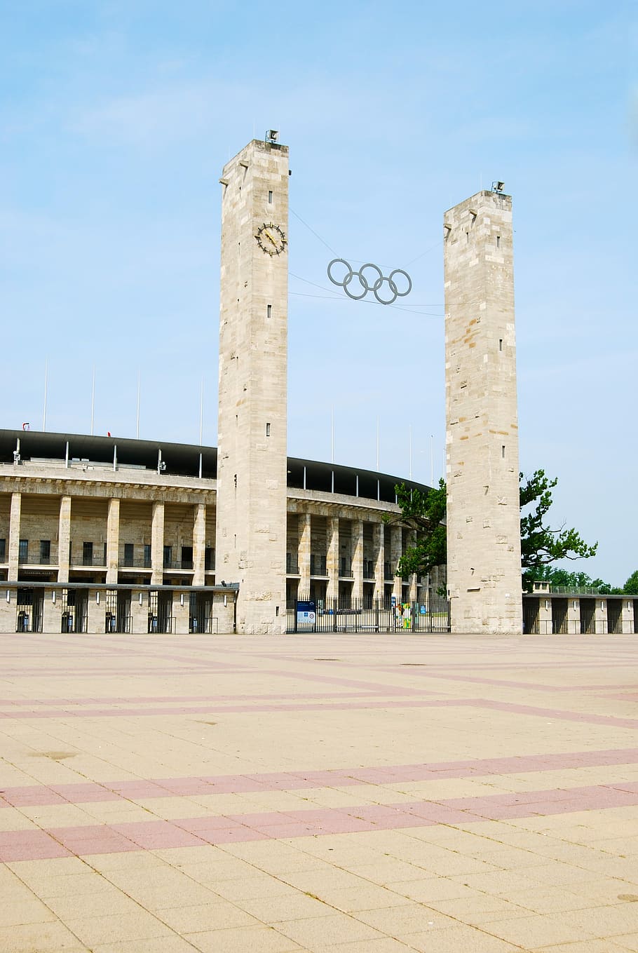 Berlin, Concrete, Germany, Architecture, facade, stadium, building exterior HD wallpaper