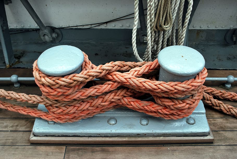rope, connecting, ship, strength, nautical vessel, tied up HD wallpaper