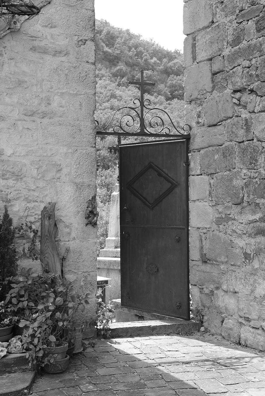door, former, medieval, built structure, architecture, building exterior HD wallpaper