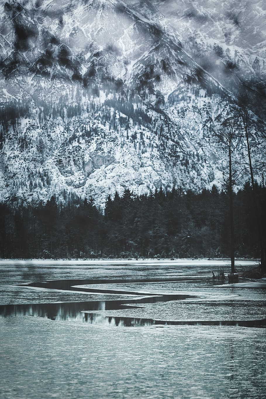 nature, waters, cold, winter, background, wintry, snow, frosty HD wallpaper