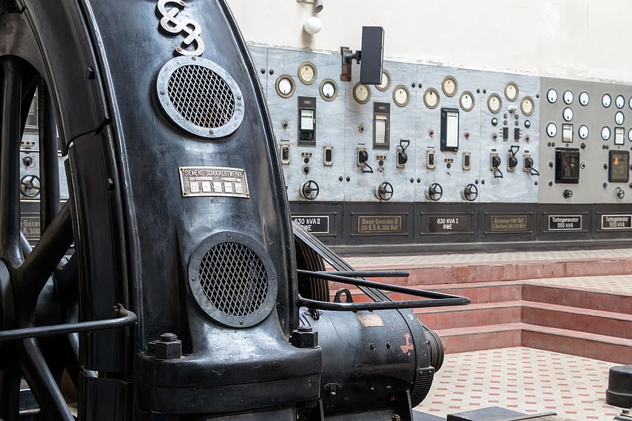 technology, equipment, machine, wheel, old, industry, power plant HD wallpaper
