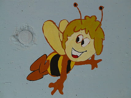 bee maja, cartoon character, drawing, figure, waldemar bonsels HD wallpaper