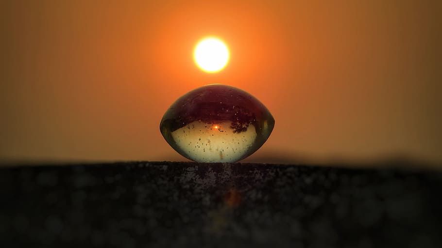 nature, sun, dark, sunset, blur, bright, reflection, desktop HD wallpaper