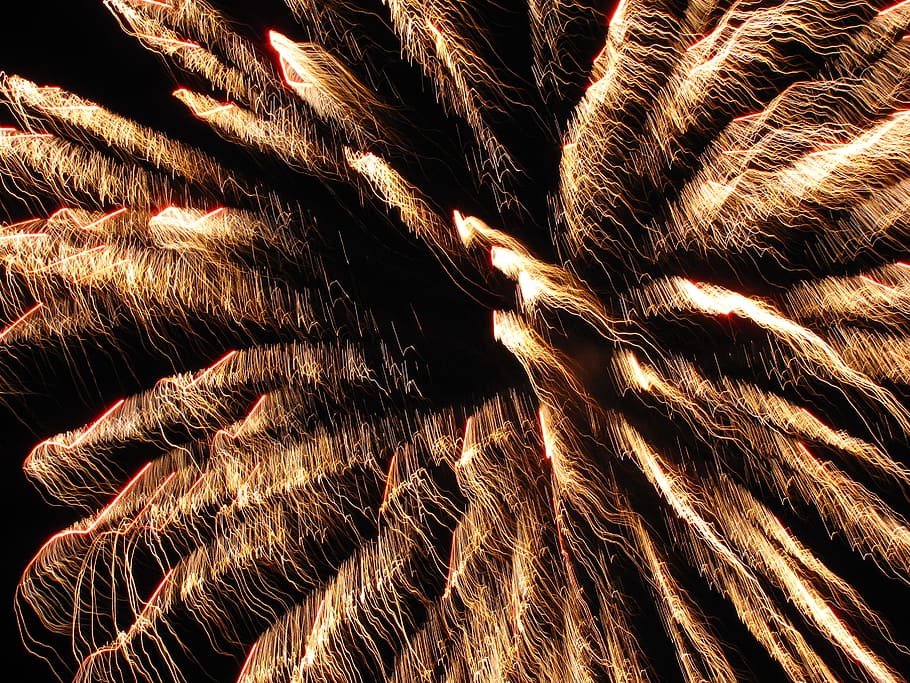 Fireworks, Explosion, Pyrotechnics, burst, celebration, light HD wallpaper