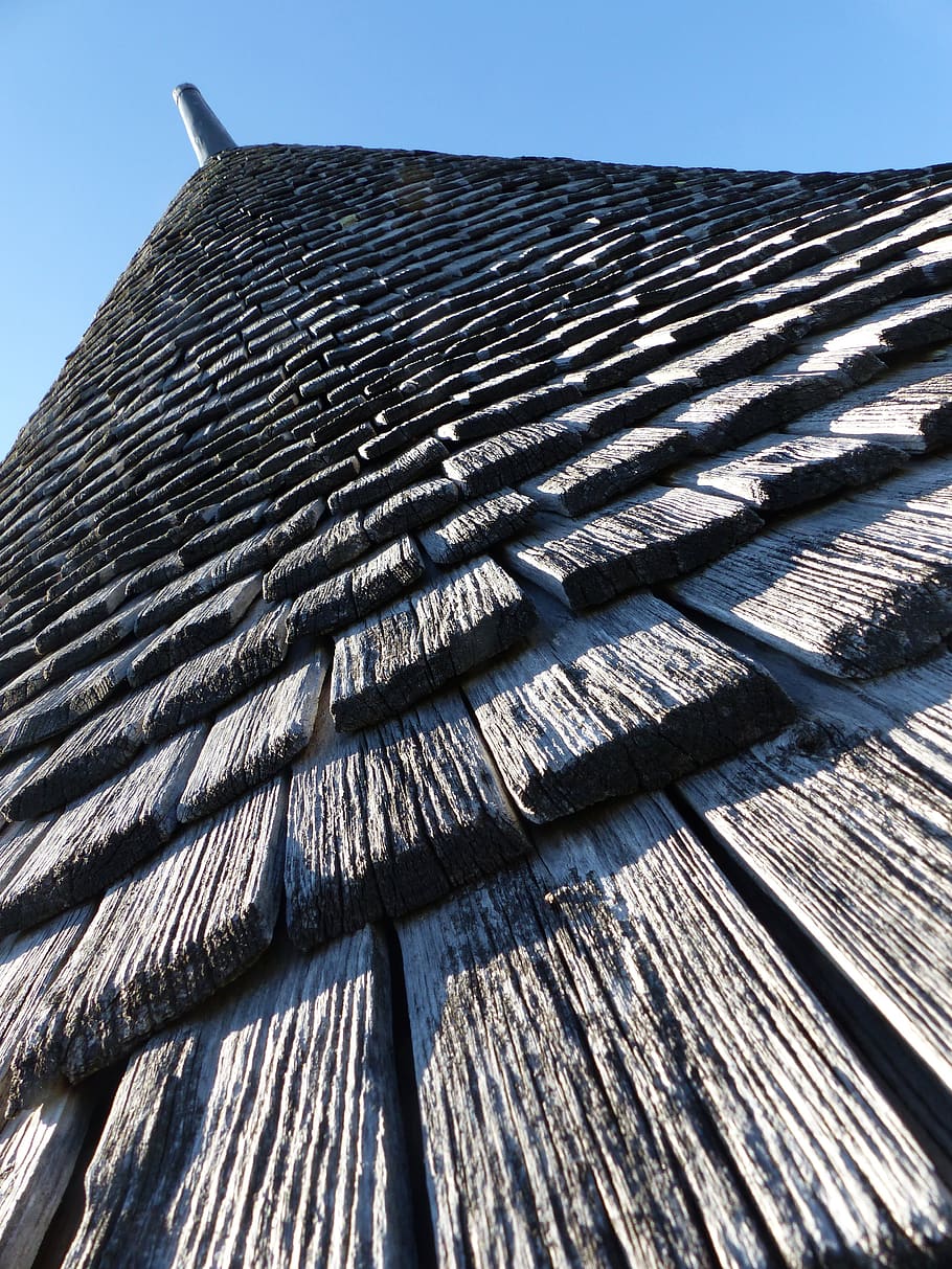 tavaillon, roofing, conical, wood, cooler, fort brouage, charente, HD wallpaper