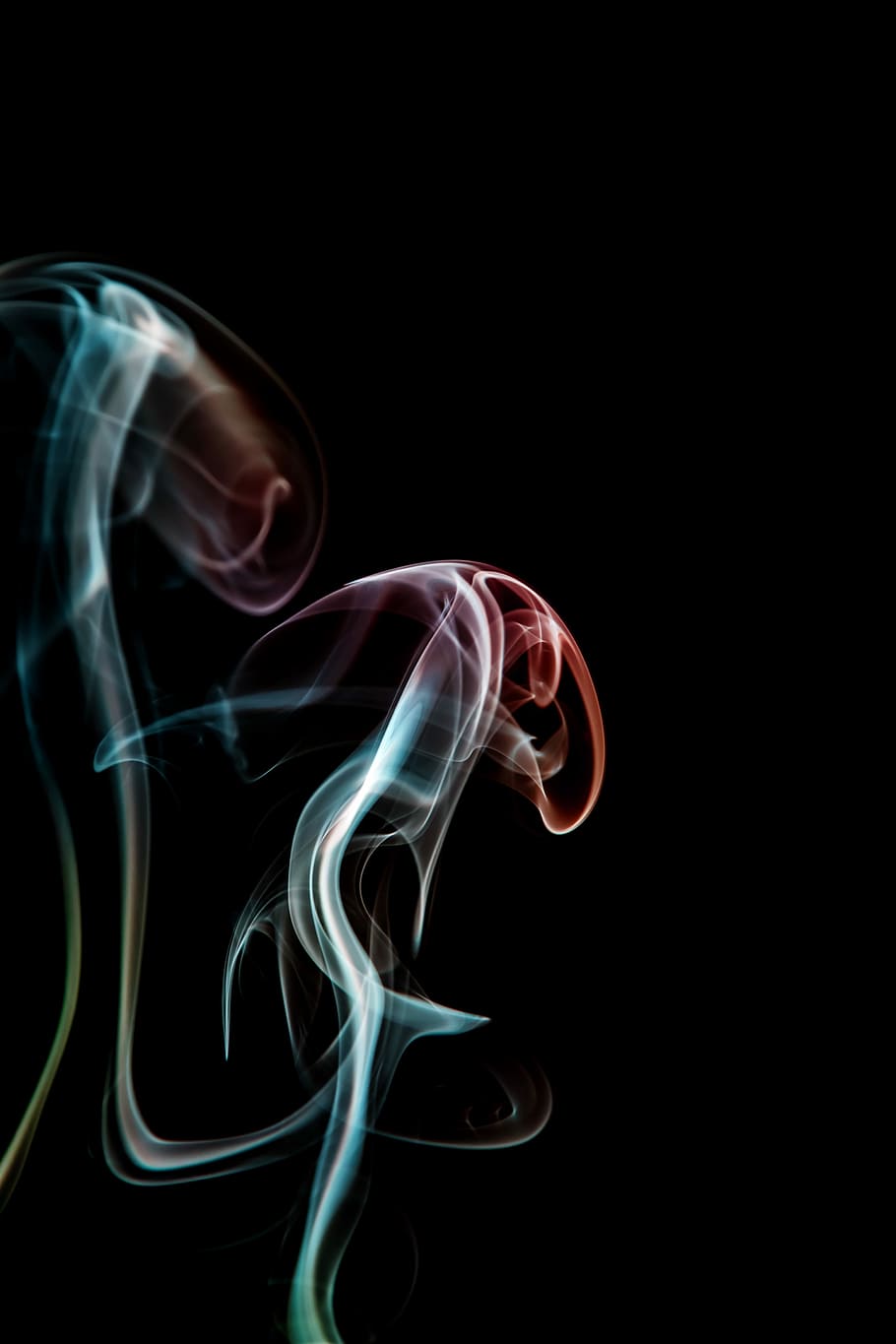 Hd Wallpaper Teal And Red Wallpaper Black Blue And Red Smoke Art Wallpaper Wallpaper Flare