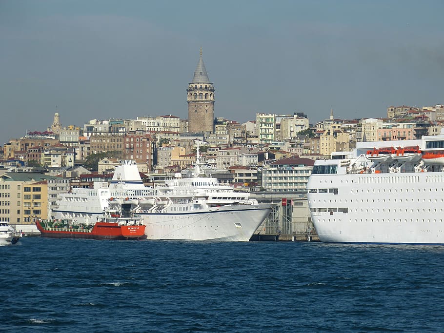 Istanbul, Turkey, Bosphorus, Marmara, marmameer, ship, shipping, HD wallpaper