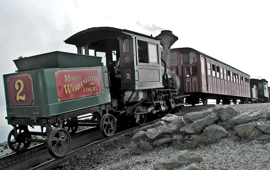 mount washington, train, summit, usa, track, transportation HD wallpaper