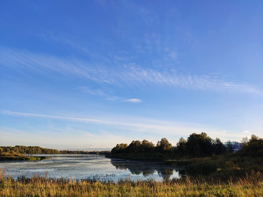 blue, water, day, sky, tranquility, tranquil scene, scenics - nature HD wallpaper