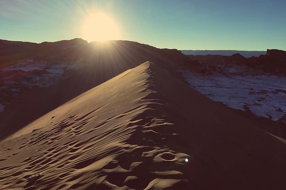 sand, sun, landscape, sunlight, nature, mountain, scenics - nature HD wallpaper