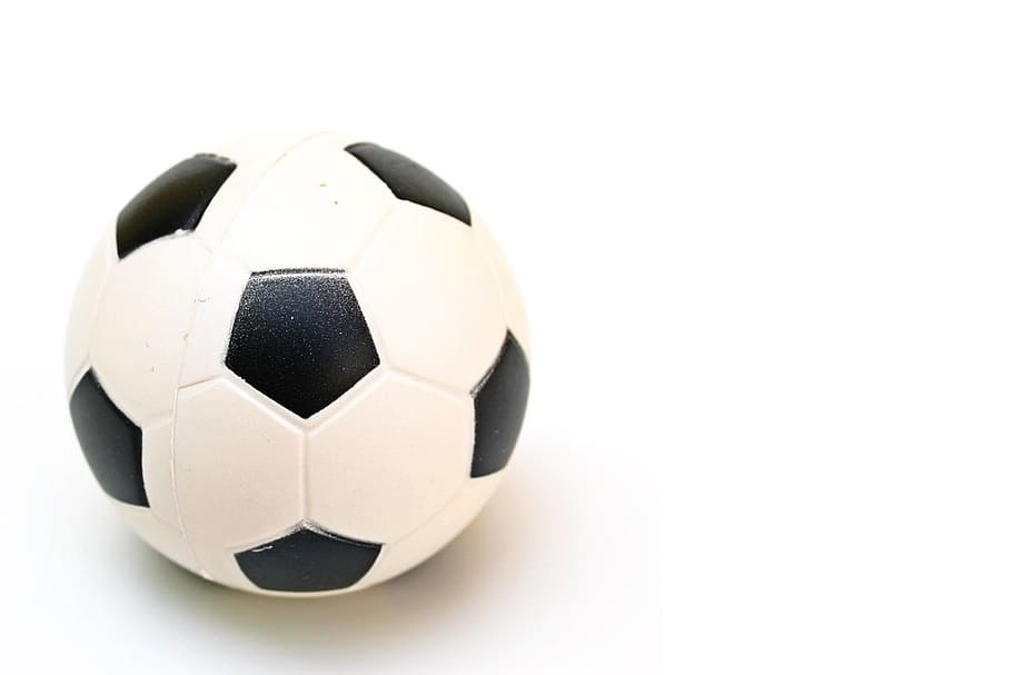 white and black soccer ball on white surface, game, football, HD wallpaper
