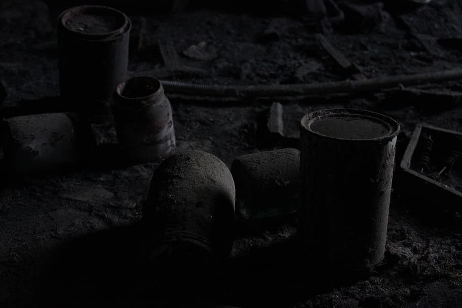 attic, dust, shadow, dark, old age, no people, abandoned, container HD wallpaper